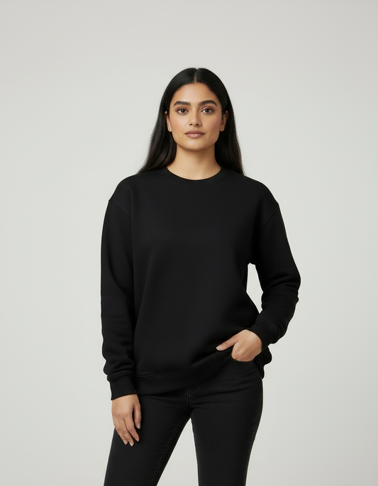 Classic Oversized Sweatshirt - Black