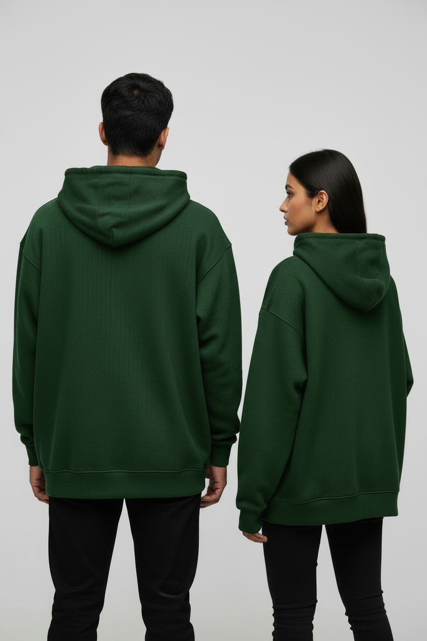 Classic Oversized Hoodie - Bottle Green