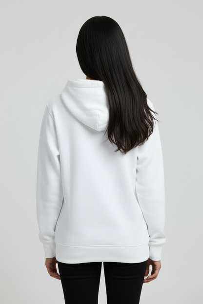 Classic Zip Hoodie - White