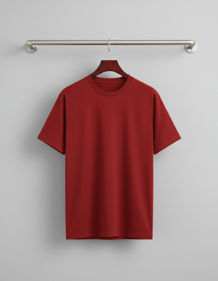 Classic Active Stretch Tee - Crimson Red