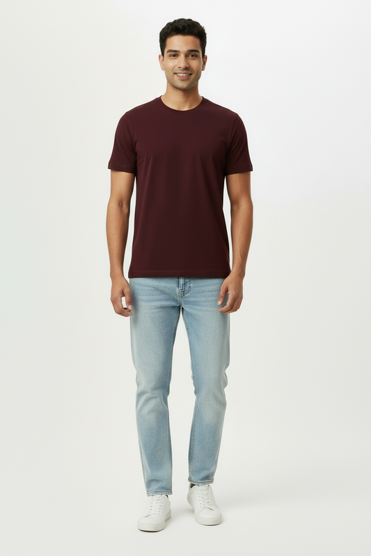 Classic Supima Tee - Maroon