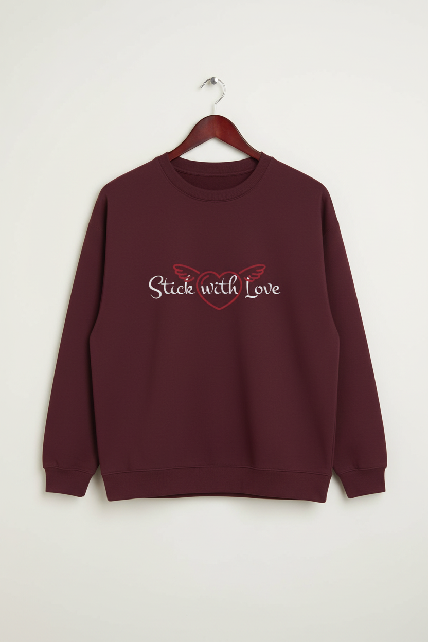 Stick with Love Graphic Oversized Sweatshirt