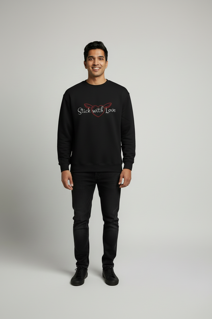 Stick with Love Graphic Oversized Sweatshirt