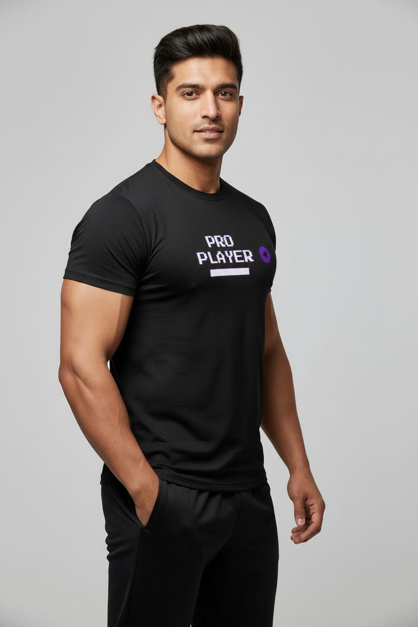 Pro Player Active Stretch Tee - Black