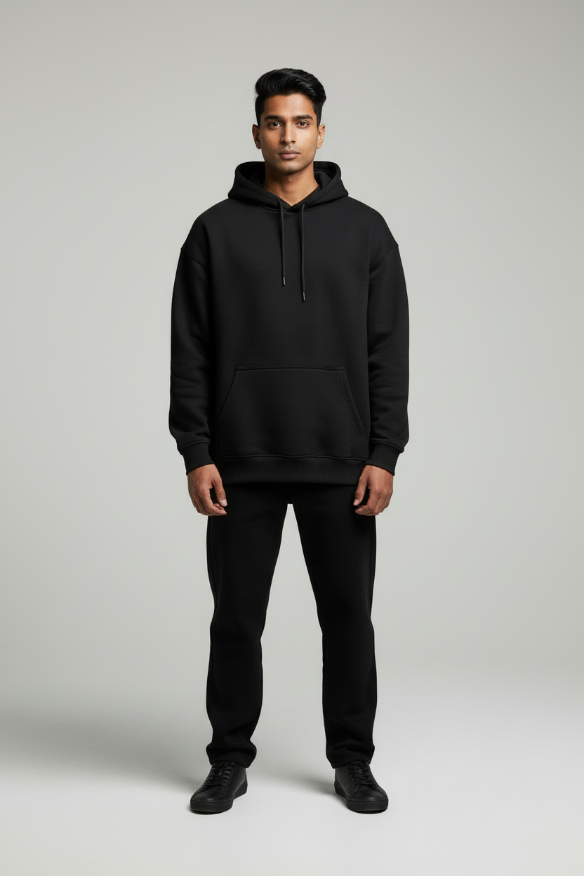 Classic Oversized Hoodie - Black