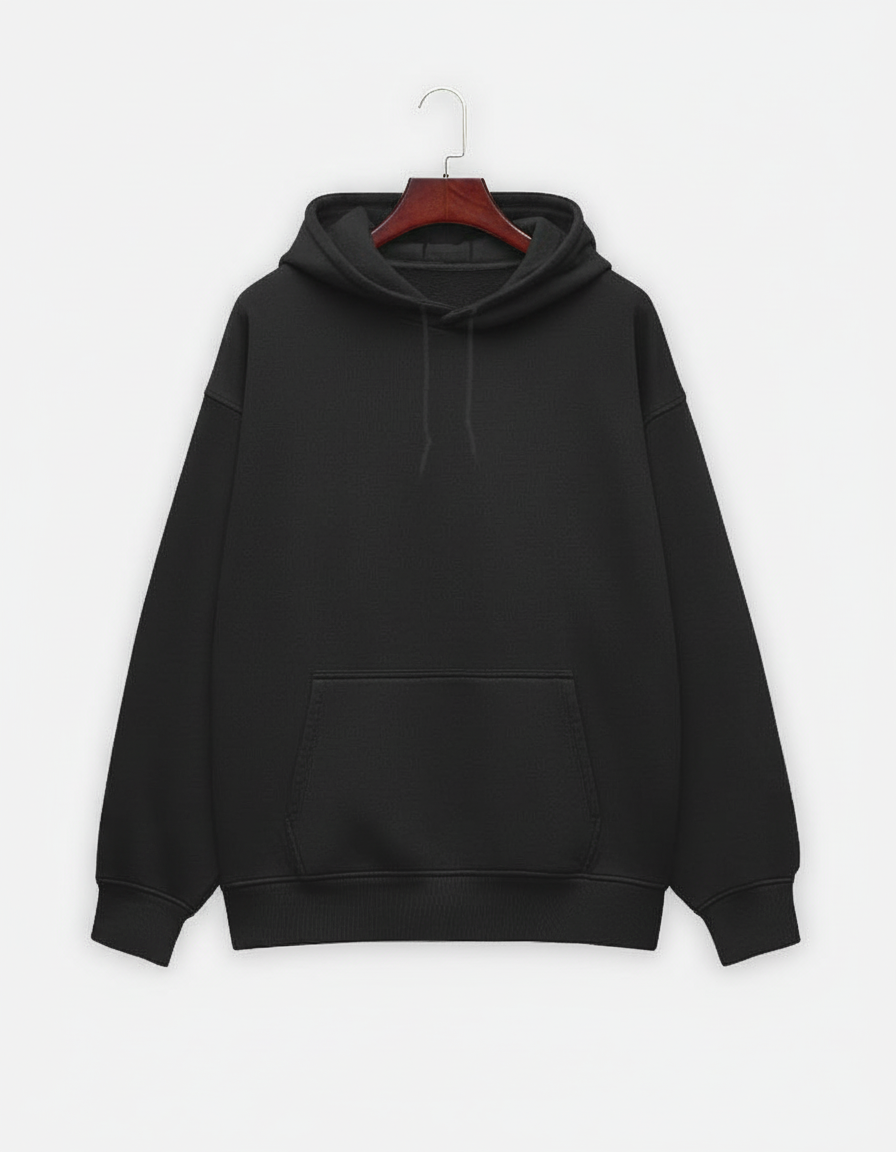 Classic Oversized Hoodie - Black