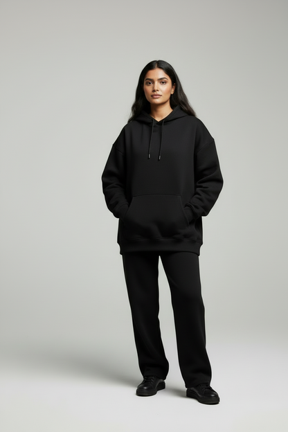 Classic Oversized Hoodie - Black