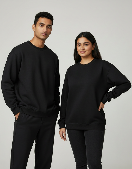 Classic Oversized Sweatshirt - Black