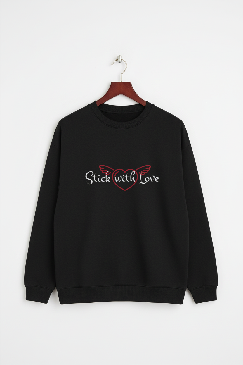 Stick with Love Graphic Oversized Sweatshirt