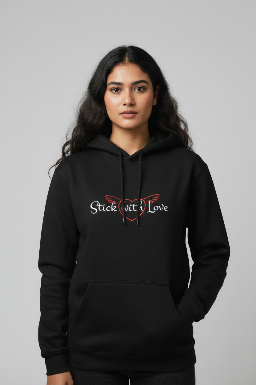 Stick with Love Graphic Hoodie