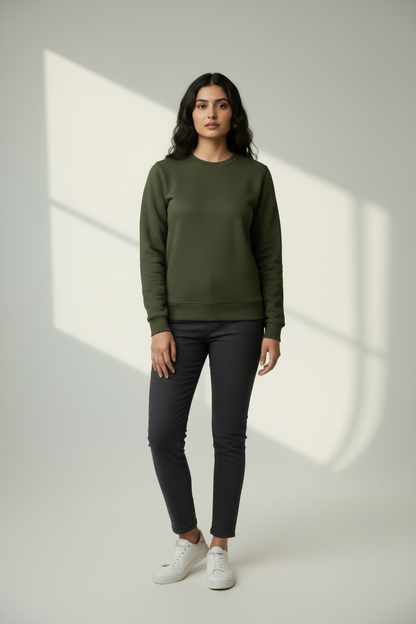 Classic Sweatshirt - Olive Green