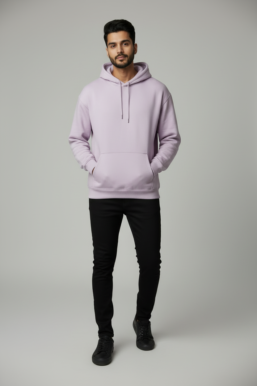 Classic Oversized Hoodie - Baby Pink