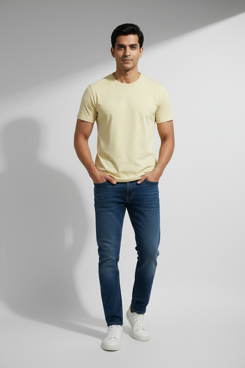 Classic Supima Tee - Beige