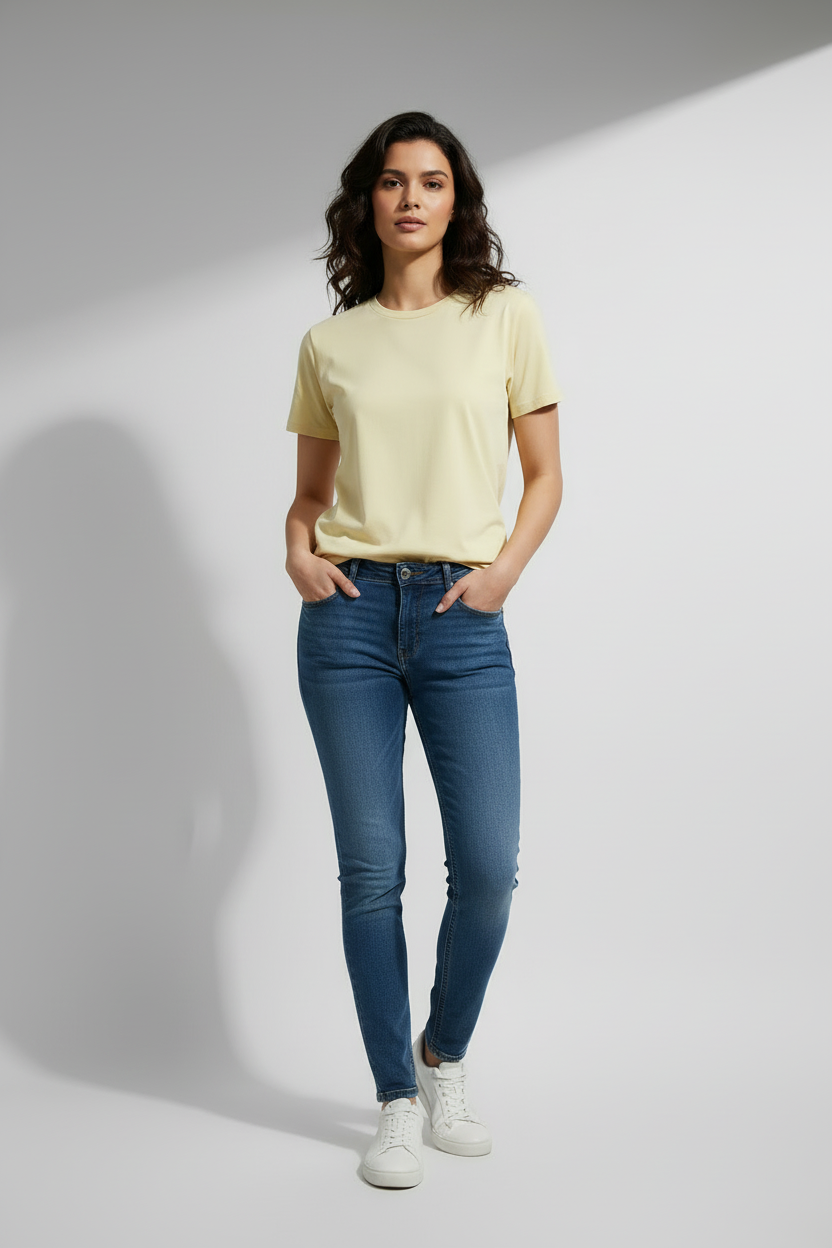 Classic Supima Tee - Beige