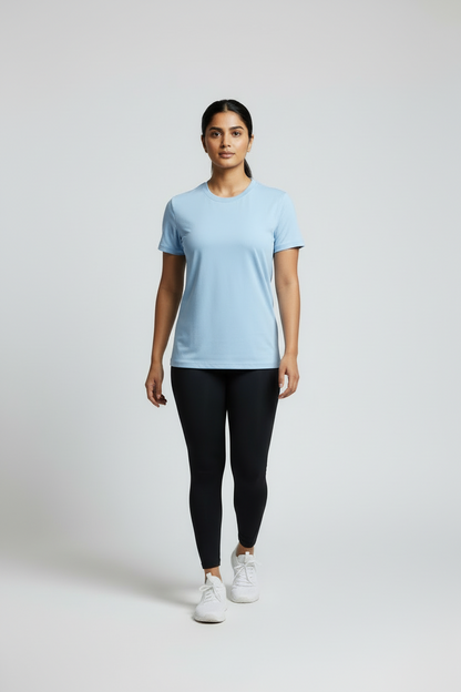 Classic Active Stretch Tee - Baby Blue
