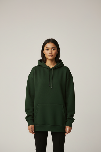 Classic Oversized Hoodie - Bottle Green