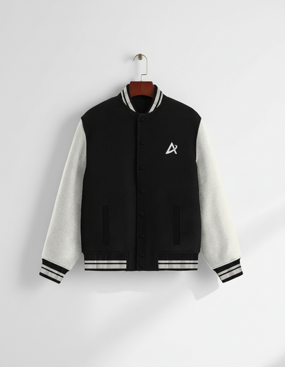 Classic Varsity Jacket - Black